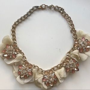 Floral statement necklace
